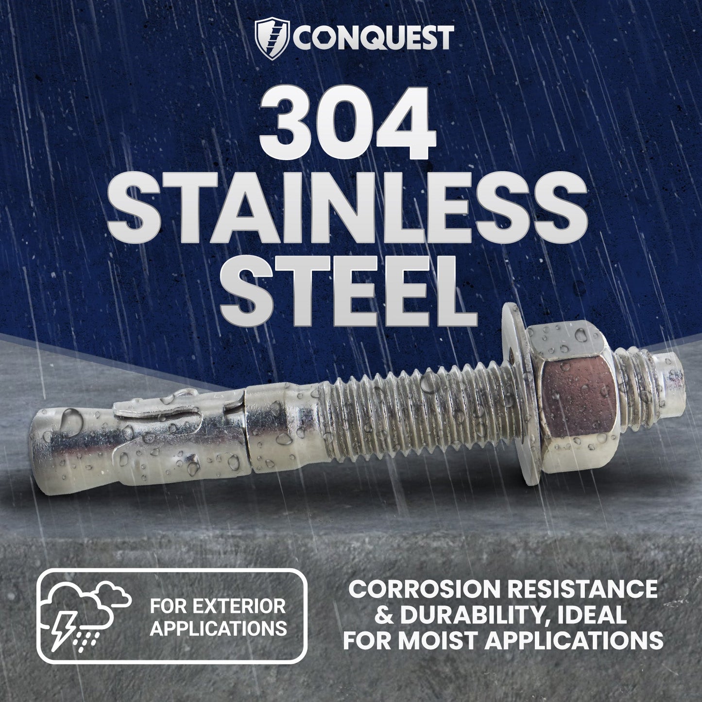 304 Stainless Steel - Corrosion resistance & durability, ideal for moist applications