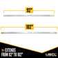92" - 102" Steel E-Track Load Bar - 1,500 lb Capacity