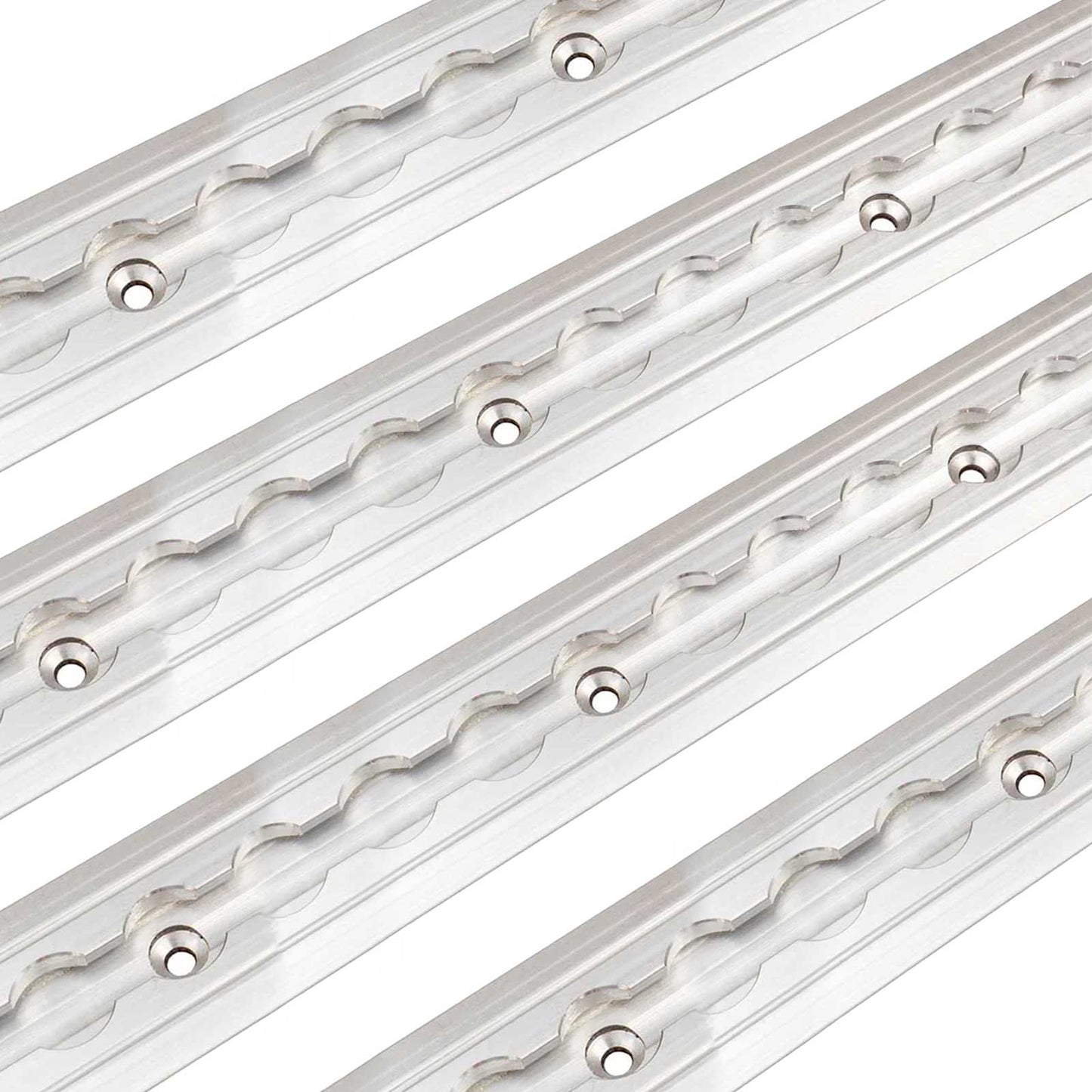 96" Flanged L-Track | Aluminum | 4-Pack Image 1 of 10