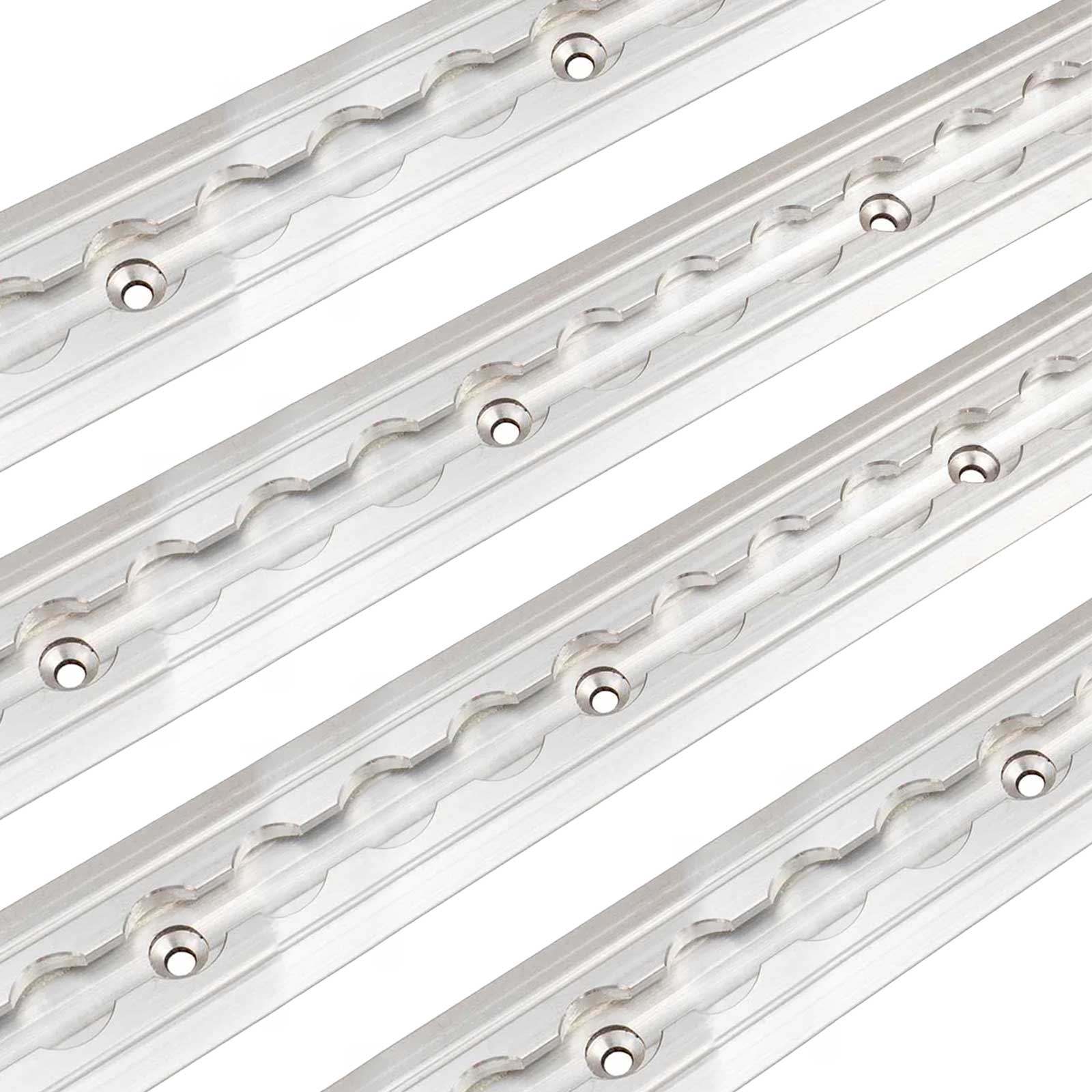 96" Flanged L-Track | Aluminum | 4-Pack Image 1 of 10