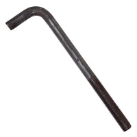 1" x 15" L-Bolt Concrete Anchor Bolt - Plain