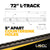 6 Piece 4' L Track Tie Down System- Black