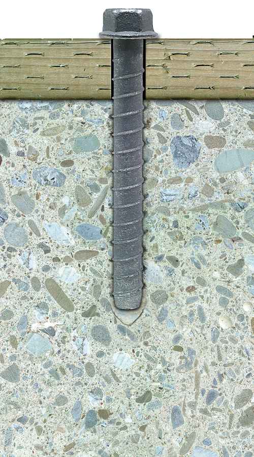 5/8" x 6" Strong-Tie THDB62600H Titen HD Screw Anchor, Zinc, Pkg 10