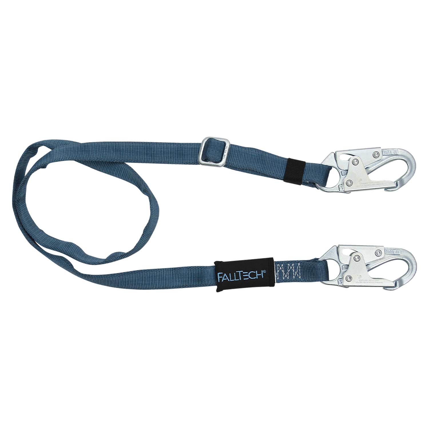 4-6' Adjustable Lanyard Fall Protection | Steel Snap Hooks