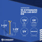 1/4"-10 x 1-1/4" Conquest Hex Head Lag Bolt for Wood - 18-8 Stainless Steel