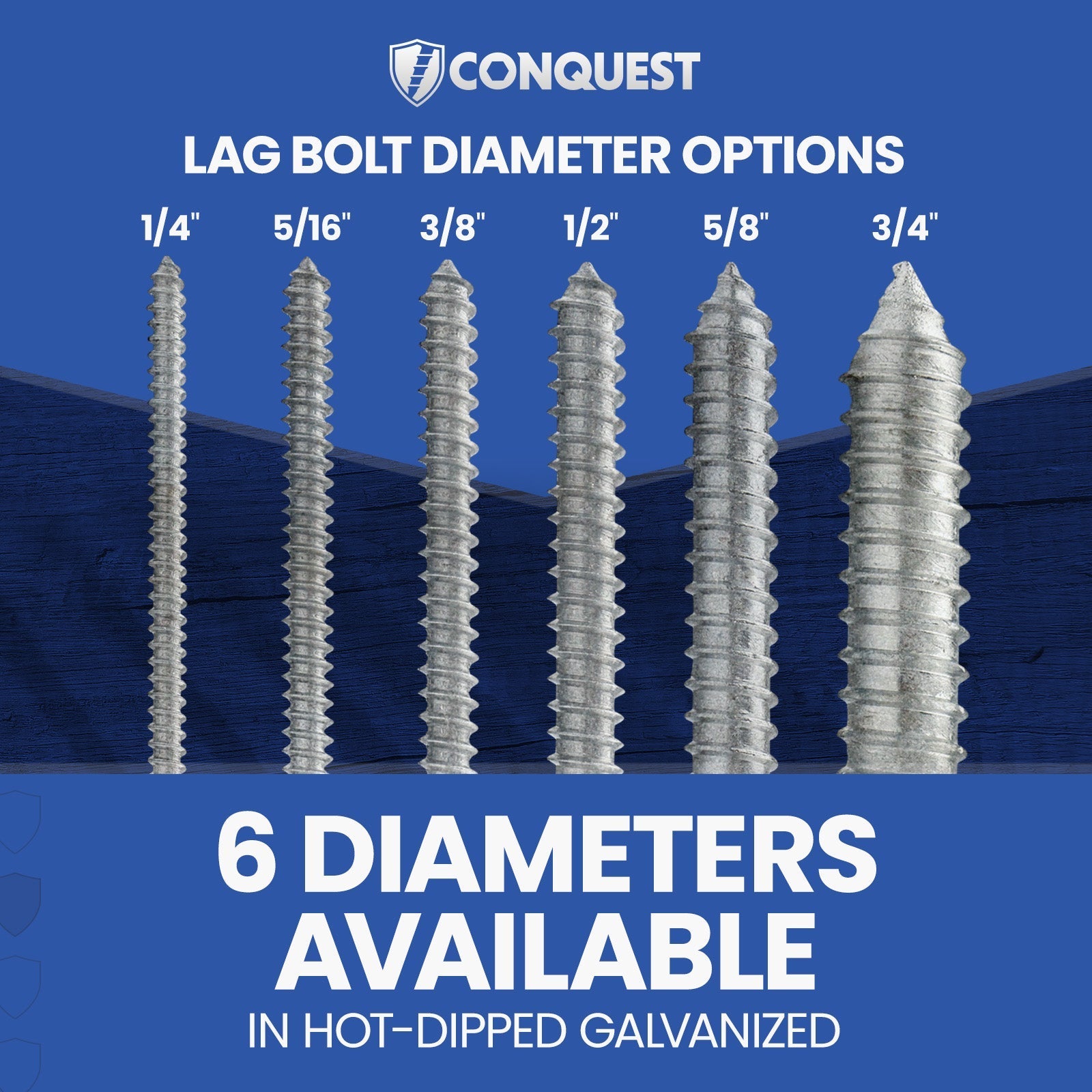 6 Diameters Available for Hot-Dipped Galvanized