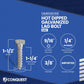 3/8"-7 x 1-1/2" Conquest Hex Head Lag Bolt for Wood - Hot Dip Galvanized