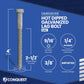 3/8"-7 x 4" Conquest Hex Head Lag Bolt for Wood - Hot Dip Galvanized