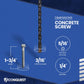 1/4" x 1-3/4" Conquest Hex Concrete Screw - 410 Stainless Steel - Single Dimensions