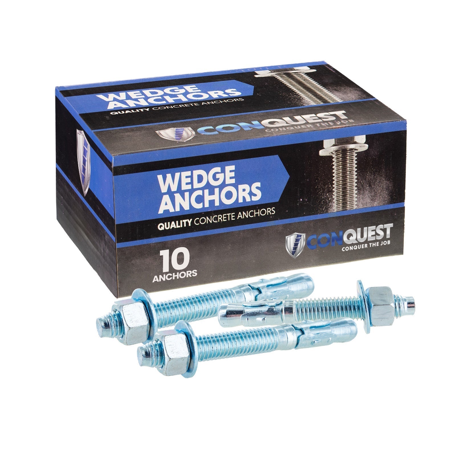 Conquest CWA34-512Z Wedge Anchor 10 pack