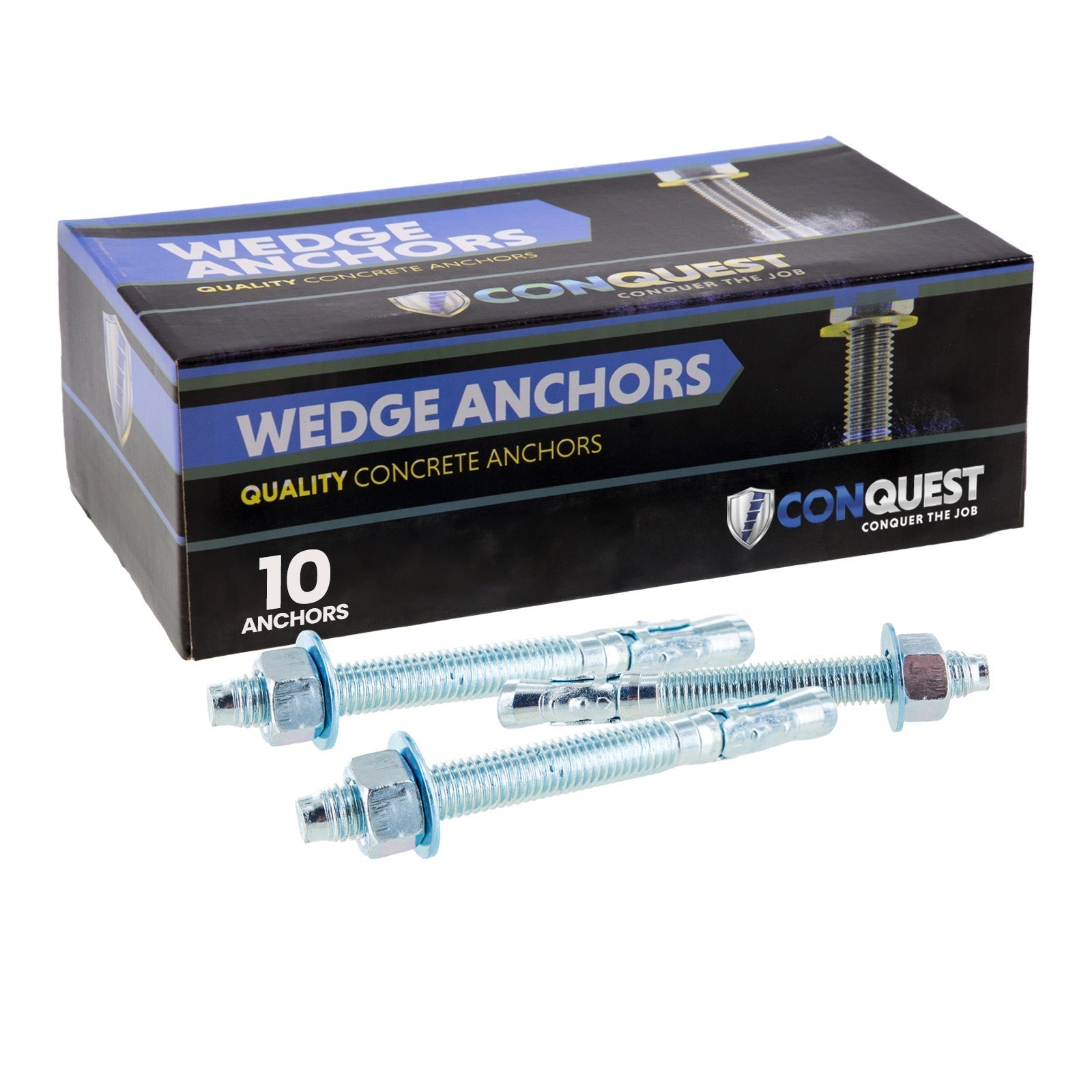Conquest CWA34-700Z Wedge Anchor 10 pack