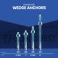 3/8" x 2-3/4" Conquest Wedge Anchors - Zinc, Pkg 50