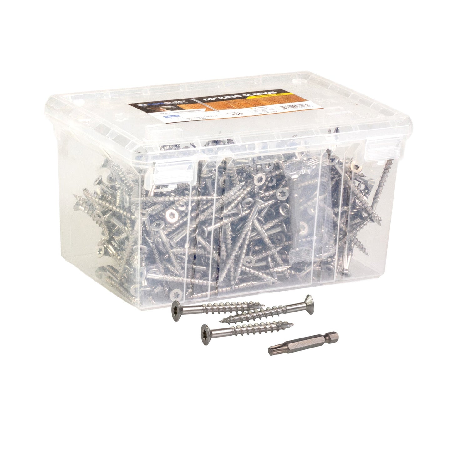 #10 x 2" Conquest T25 Bugle Head Deck Screws - 304 Stainless Steel, Pkg. 350
