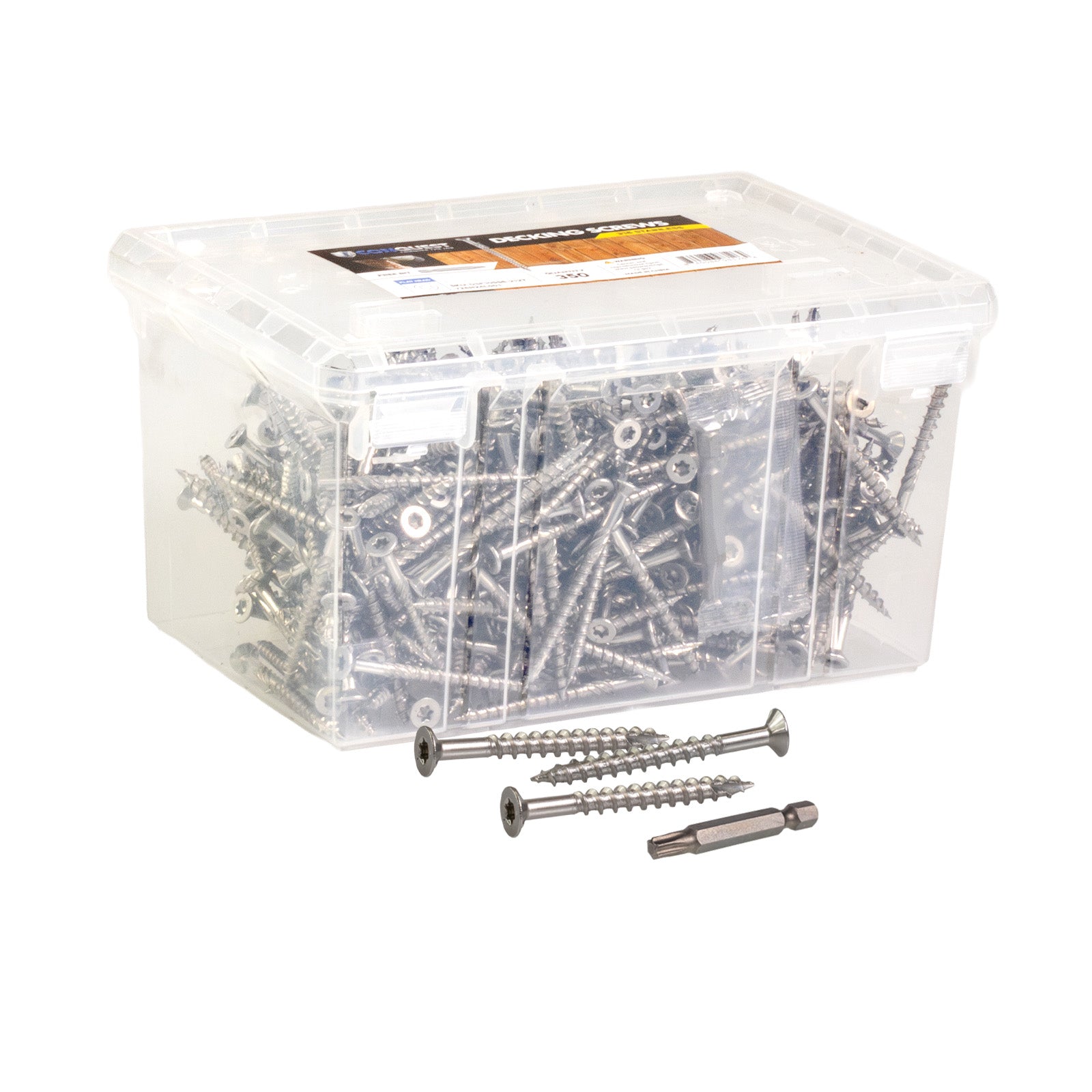 #10 x 3" Conquest T25 Bugle Head Deck Screws - 304 Stainless Steel, Pkg. 350