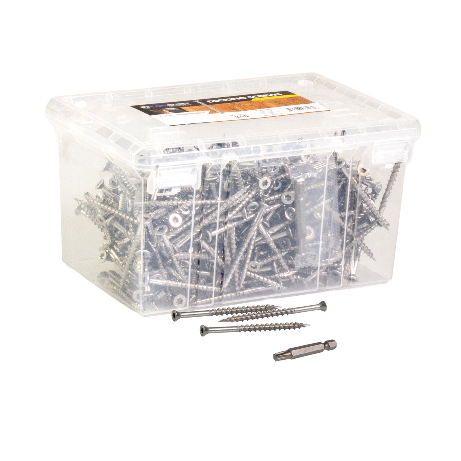#7 x 2-1/4" Conquest T15 Trim Head Deck Screws - 304 Stainless Steel, Pkg. 350
