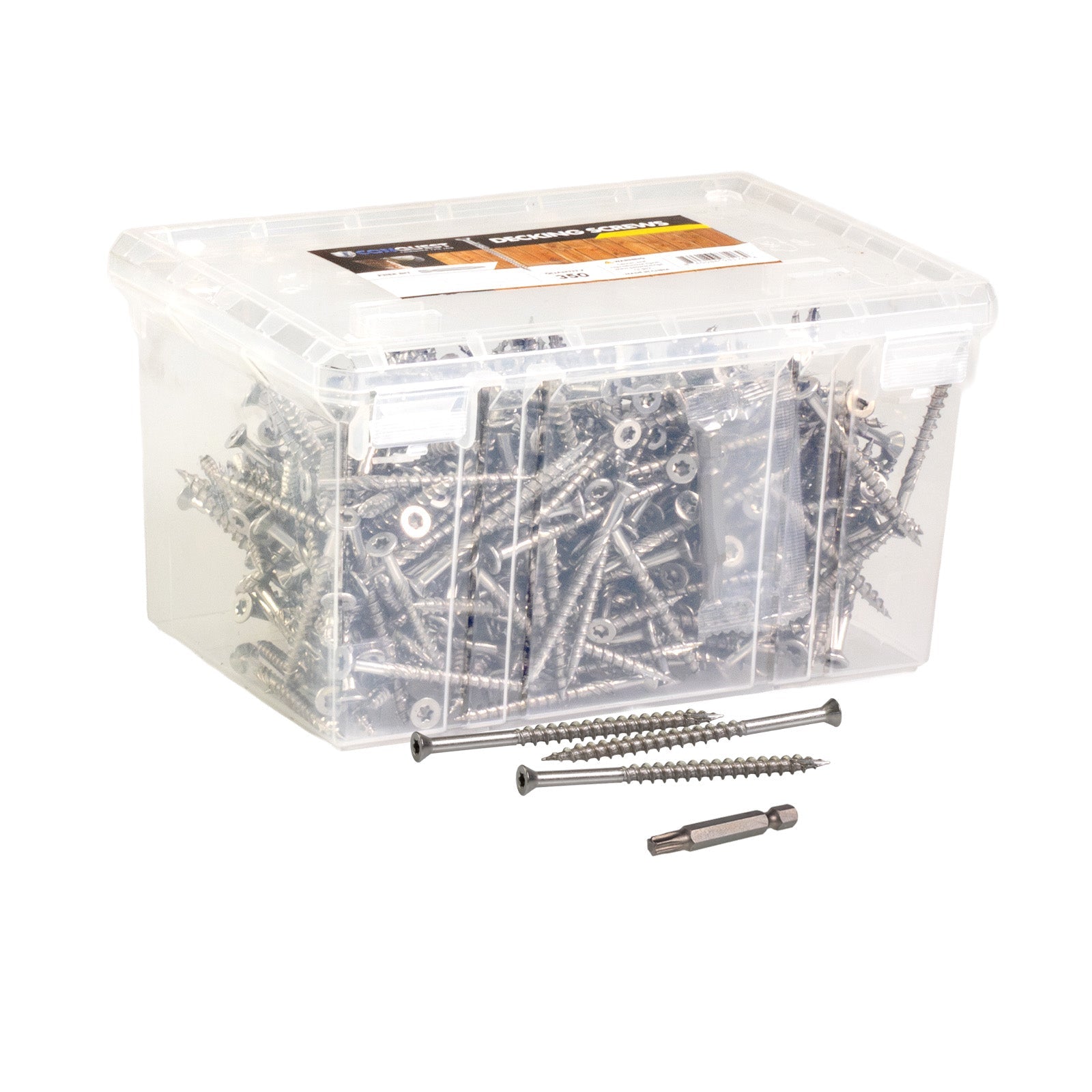 #8 x 3" Conquest T15 Trim Head Deck Screws - 316 Stainless Steel, Pkg. 350