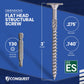 .275" x 3" Conquest Structural Screw - T-30 Star Drive - Dimensions
