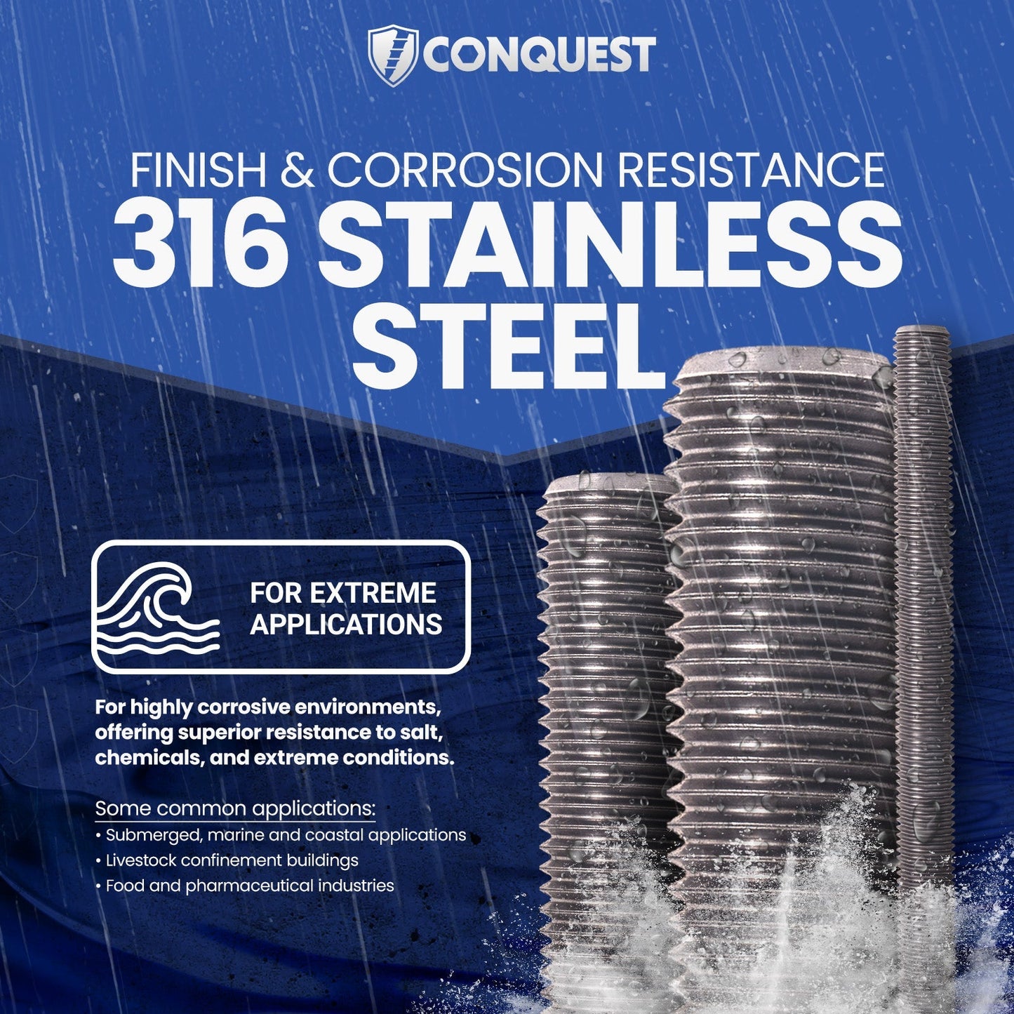 316 Stainless Steel - Corrosion Resistant