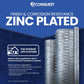Zinc plated for interior applications