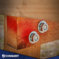 wood structure with washer, hex nut, and threaded rod