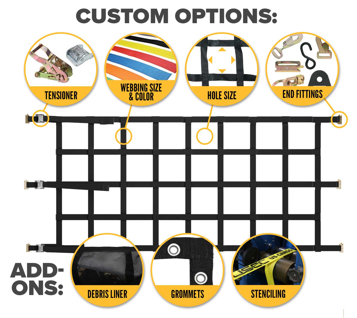 Custom Storage Mesh Net Build a Custom Cargo Net or Pallet Rack Net