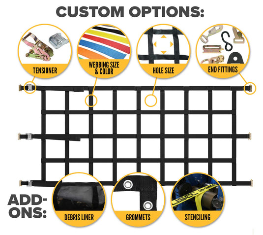 Build a Custom Cargo Net or Pallet Rack Net