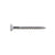 A single #8 x 1-5/8 inch flat head deck screw made of 316 stainless steel, isolated on a white background.