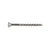 A single #7 x 1-5/8 inch Conquest trim head deck screw made of 316 stainless steel.