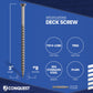 #8 x 3" Conquest T15 Trim Head Deck Screws - 304 Stainless Steel, Pkg. 350