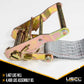 2 inch x 16 foot Gray ETrack Ratchet Strap w DoubleFitted End  image 3 of 9