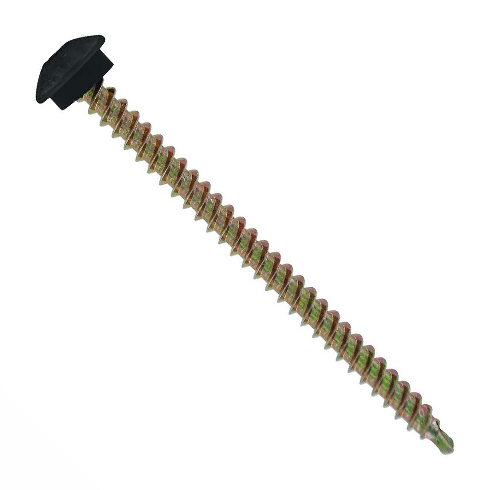 #10 x 3 inch Eclipse Woodbinder Metal Roofing Screw Black Pkg 250