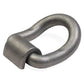 1" Bent Weldable D-Ring with Mounting Clip - 47,600 lbs. BS