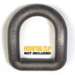 1" Bent Weldable D-Ring - 46,750 lbs. BS