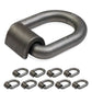 1" Long Weldable D-Ring with Mounting Clip - 47,000 lbs. BS | 10-Pack