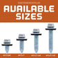 ST Fastening #17 x 1-1/2" Tapping Steelbinder Metal Roofing Screw - Forest Green - Pkg 250