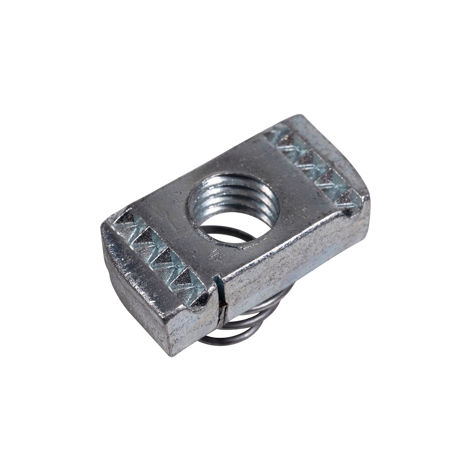 #10-32 Short Spring Nut - Electro-Galvanized
