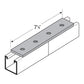 Flextruts FS-5009 4 Hole Splice Plate Drawing With Dimensions