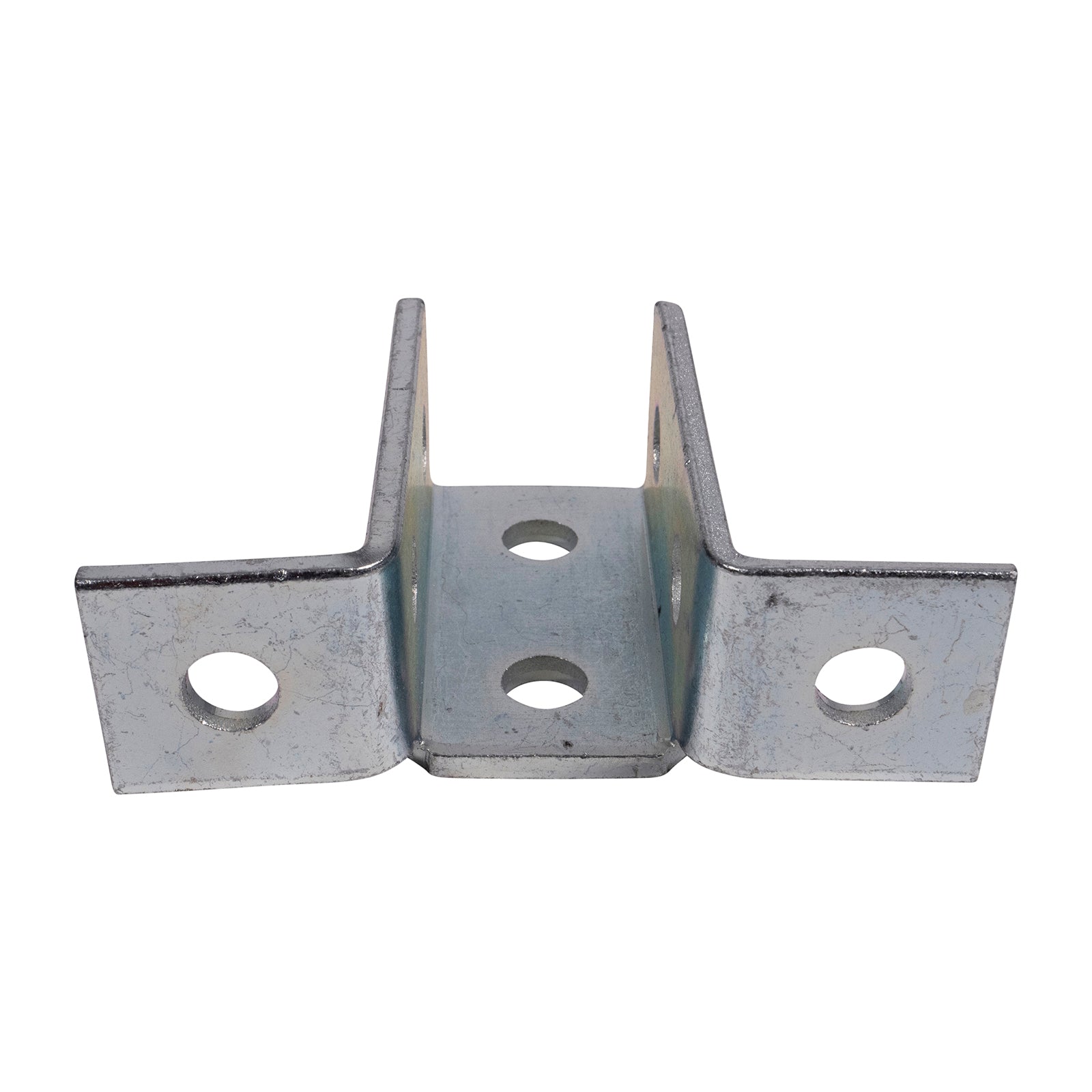 8-Hole 2-Way Channel Wing Connector - Electro-Galvanized