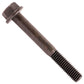 3/8"-16 x 3" Conquest Grade 8 Indented Flange Bolt - Black Phosphate & Oil