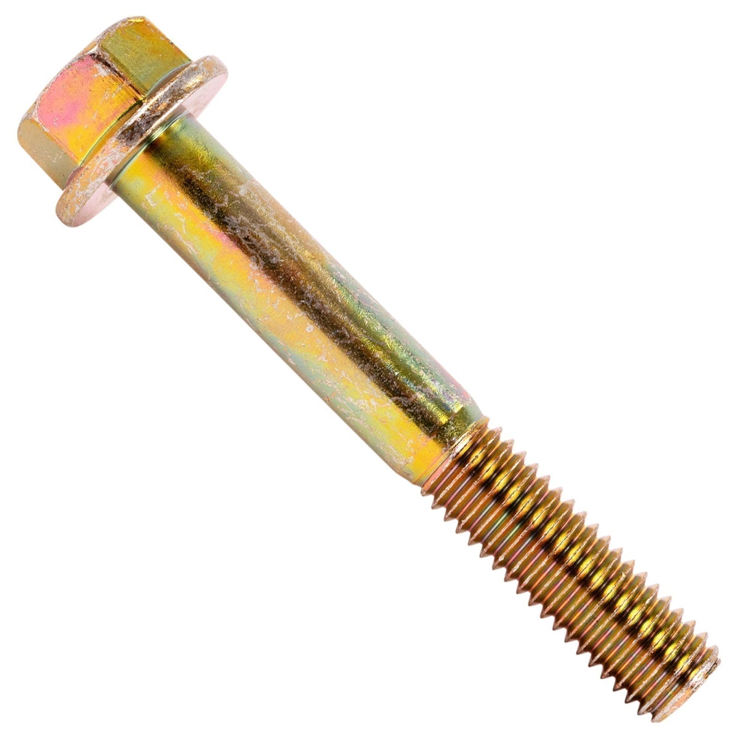 1/2"-13 x 3-1/2" Conquest Grade 8 Non-Serrated Flange Bolt - Zinc Yellow