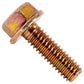 5/16"-18 x 1" Conquest Grade 8 Non-Serrated Flange Bolt - Zinc Yellow