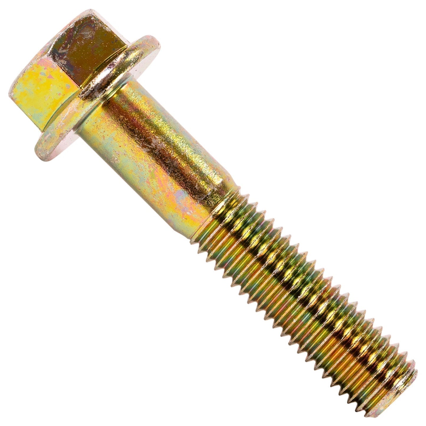 5/8"-11 x 3-1/4" Conquest Grade 8 Non-Serrated Flange Bolt - Zinc Yellow