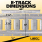 E Track Tie Down Rail Kit | Blue