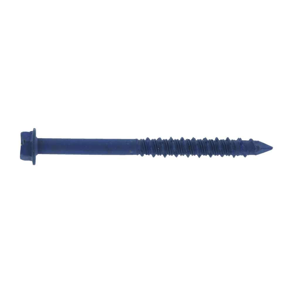 316 inch x 214 inch Tapcon Blue Concrete Screw Hex Head Pkg 100