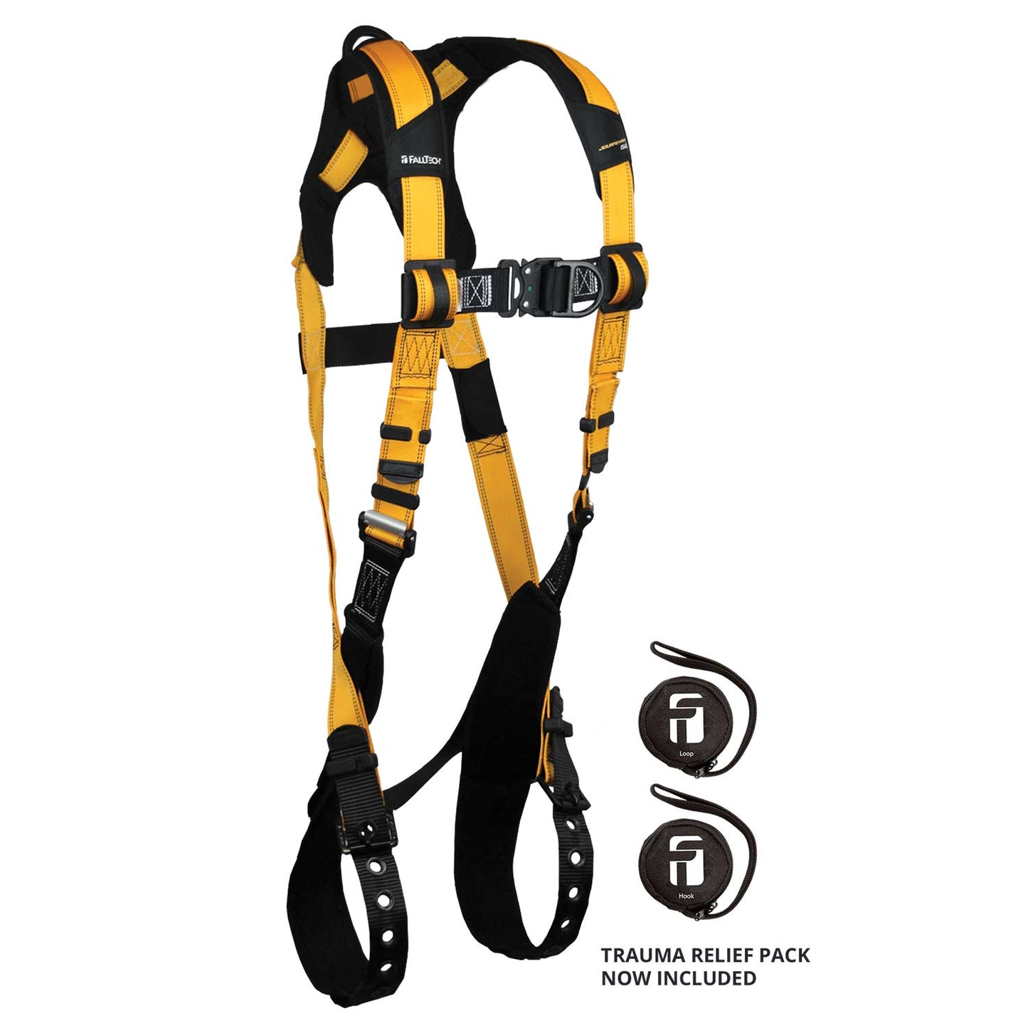 FallTech Journeyman Flex Full-Body Climbing Harness w/ Trauma Straps | Non-Belted | S | 7021BFDS