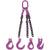 516 inch x 8 foot 3 Leg Chain Sling w Foundry Hooks Grade 100 thumbnail