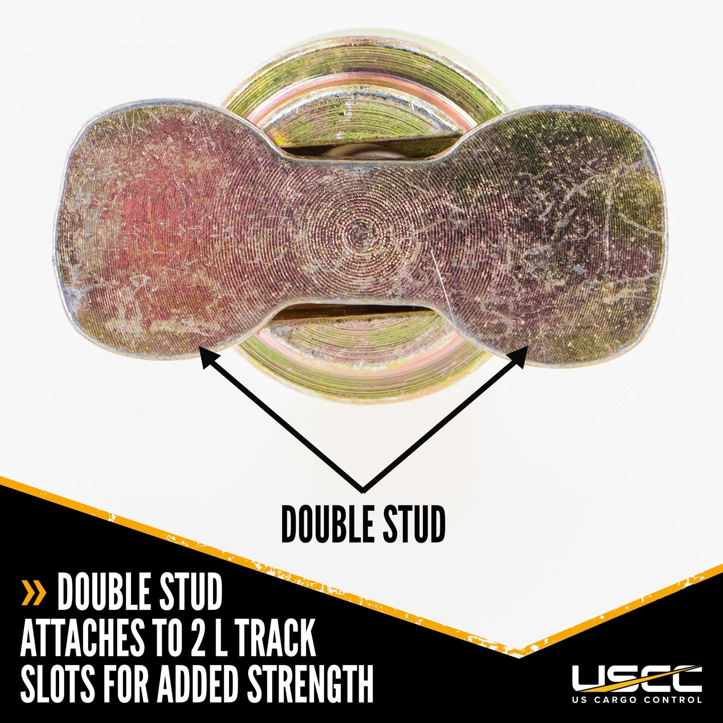 L-Track Double Lug Threaded Stud Fitting | 2-Pack Image 3 of 5
