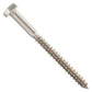 1/4"-10 x 3" Conquest Hex Head Lag Bolt for Wood - 304 Stainless Steel