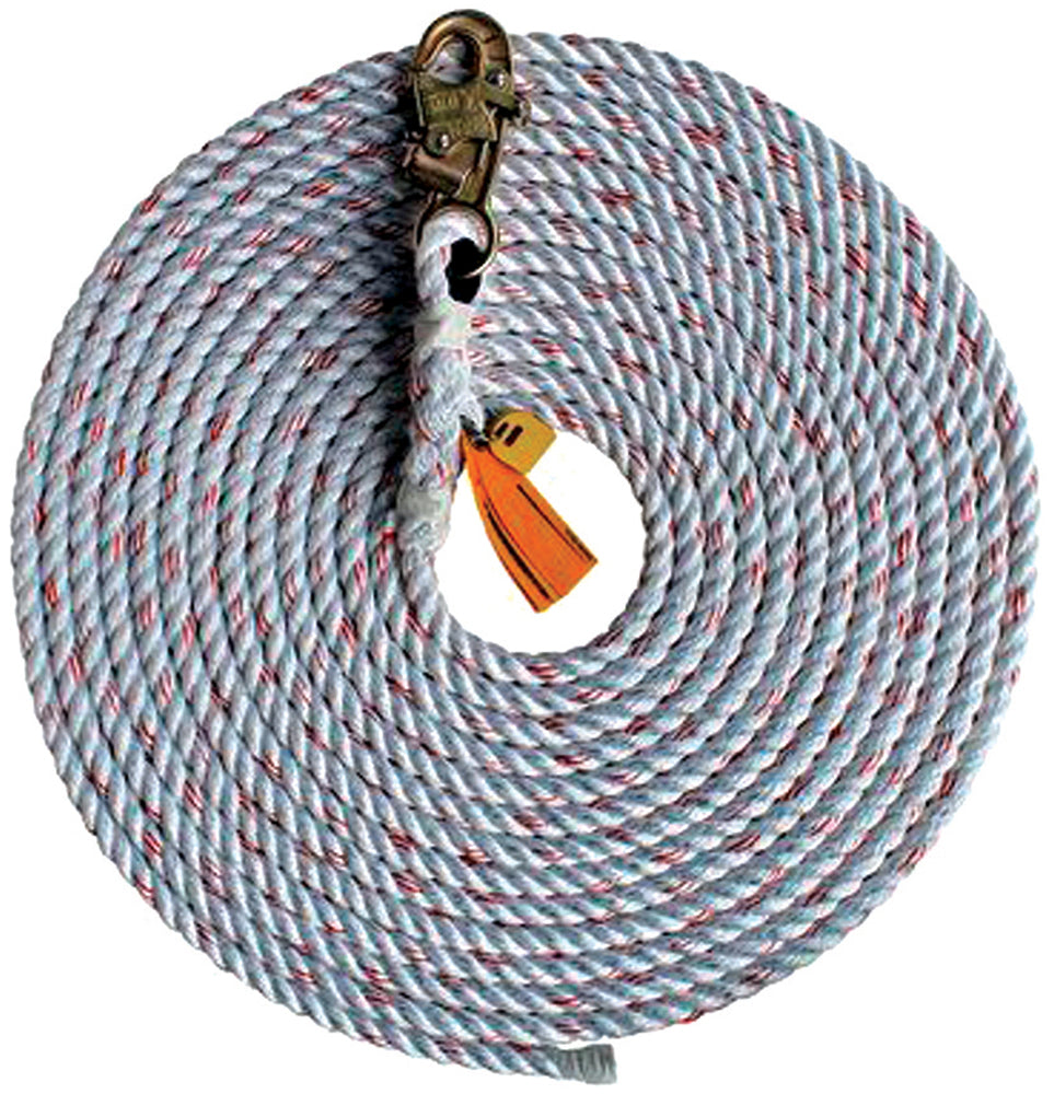 3M DBI-SALA 50' 5/8" Rope Lifeline with Snap Hook| 1202794