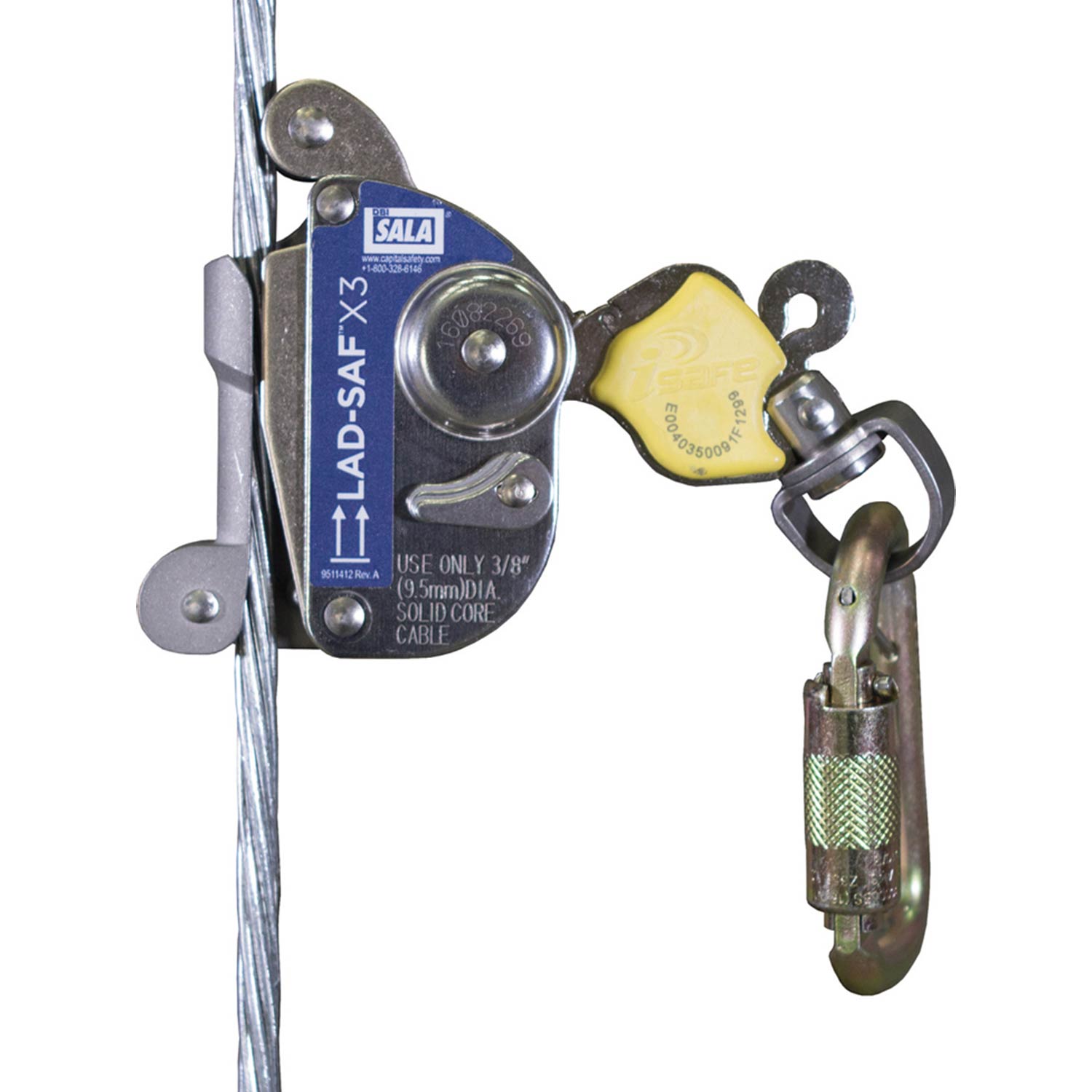 Wire Rope Slider Fall Protection Lad-Saf Flexible Cable Ladder Safety System | 6160054